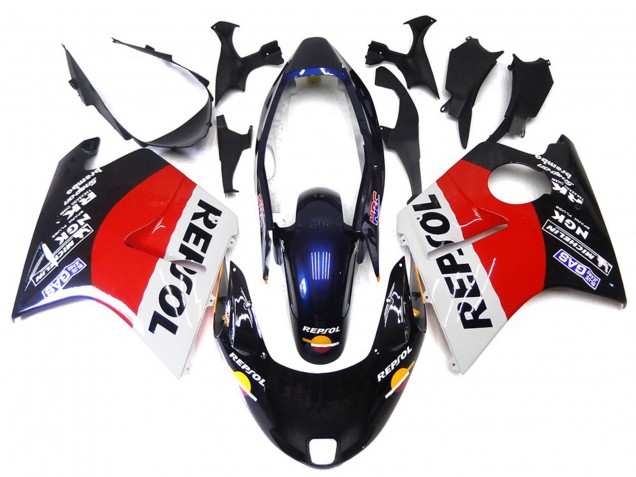 Red Black and White Repsol 1996-2007 CBR1100XX Motorcycle Fairing Red Black and White Repsol 1996-2007 CBR1100XX Motorcycle Fairing