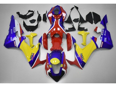 Red Blue and Yellow HRC 2017-2023 CBR1000RR Motorcycle Fairing