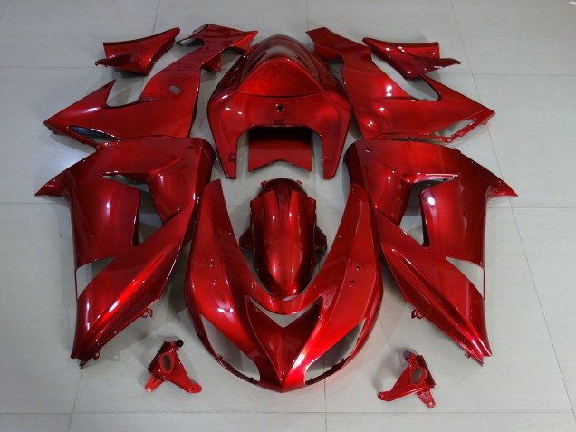 Red Deep Gloss 2006-2007 ZX10R Motorcycle Fairing
