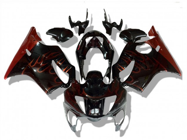 Red Flame 1999-2000 CBR600 F4 Motorcycle Fairing Red Flame 1999-2000 CBR600 F4 Motorcycle Fairing
