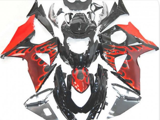 Red Flame 2009-2016 GSXR 1000 Motorcycle Fairing Red Flame 2009-2016 GSXR 1000 Motorcycle Fairing