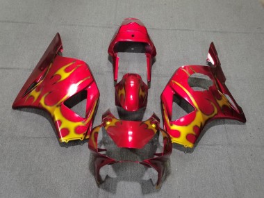 Red & Gold Style 2002-2003 CBR954RR Motorcycle Fairing