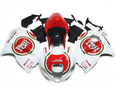Red Lucky Strike Style 1997-2007 GSXR 1300 Hayabusa Motorcycle Fairing