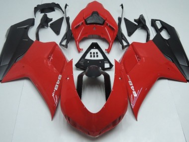 Red Matte Black 2007-2014 Ducati 848 1098 1198 Motorcycle Fairing