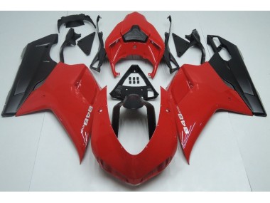 Red Matte Black 2007-2014 Ducati 848 1098 1198 Motorcycle Fairing