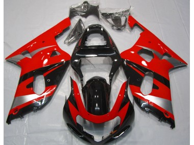 Red OEM Style 2001-2003 GSXR 600-750 Motorcycle Fairing