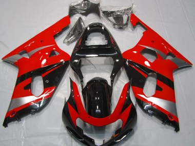 Red OEM Style 2001-2003 GSXR 600-750 Motorcycle Fairing