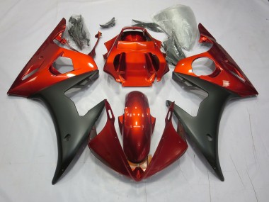 Red / Orange Matte 2003-2004 R6 Motorcycle Fairing