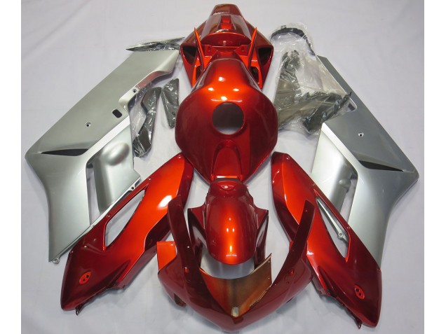 Red Silver 2004-2005 CBR1000RR Motorcycle Fairing Red Silver 2004-2005 CBR1000RR Motorcycle Fairing