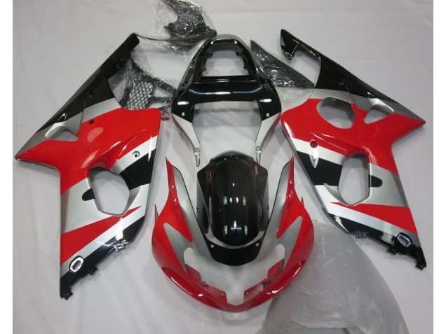Red Silver OEM Style 2000-2002 GSXR 1000 Motorcycle Fairing Red Silver OEM Style 2000-2002 GSXR 1000 Motorcycle Fairing