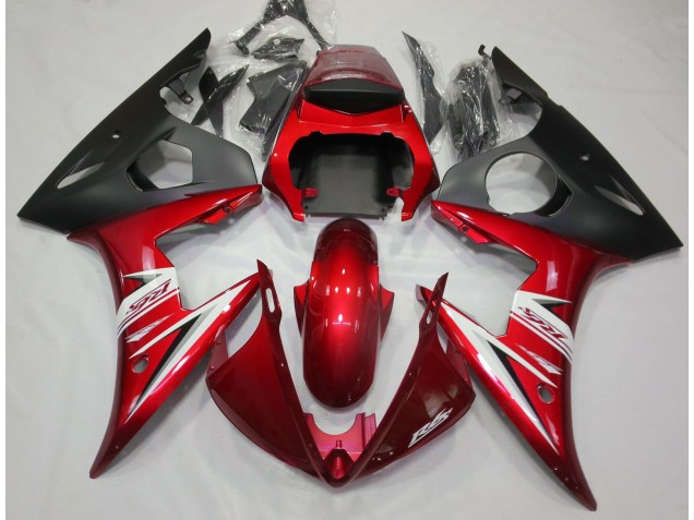 Red & White 2003-2004 R6 Motorcycle Fairing