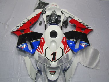 Red White Black and Blue 2003-2004 CBR600RR Motorcycle Fairing