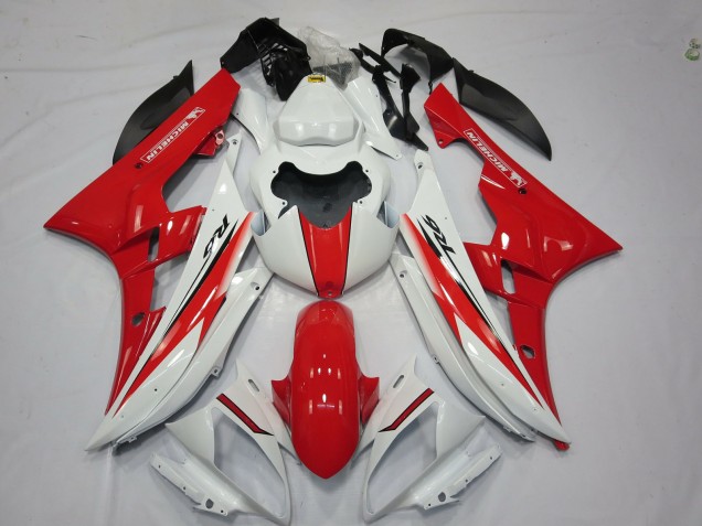 Red White OEM Style 2006-2007 R6 Motorcycle Fairing Red White OEM Style 2006-2007 R6 Motorcycle Fairing