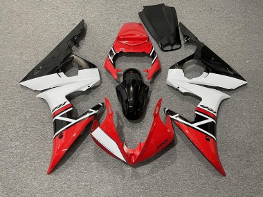 Red White and Black 2003-2004 R6 Motorcycle Fairing