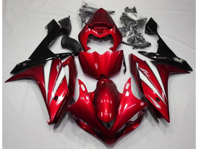 Red White and Black 2007-2008 R1 Motorcycle Fairing Red White and Black 2007-2008 R1 Motorcycle Fairing