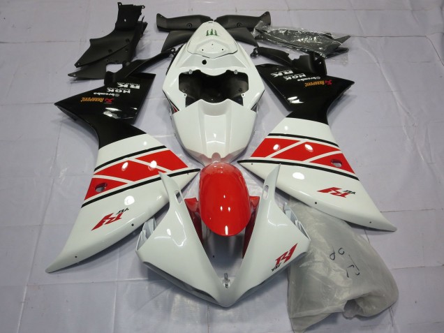 Red White and Black 2012-2014 R1 Motorcycle Fairing Red White and Black 2012-2014 R1 Motorcycle Fairing