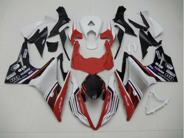 Red White and Black Style 2013-2016 Daytona 675 Motorcycle Fairing Red White and Black Style 2013-2016 Daytona 675 Motorcycle Fairing