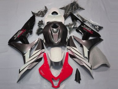 Red White and Grey 2007-2008 CBR600RR Motorcycle Fairing