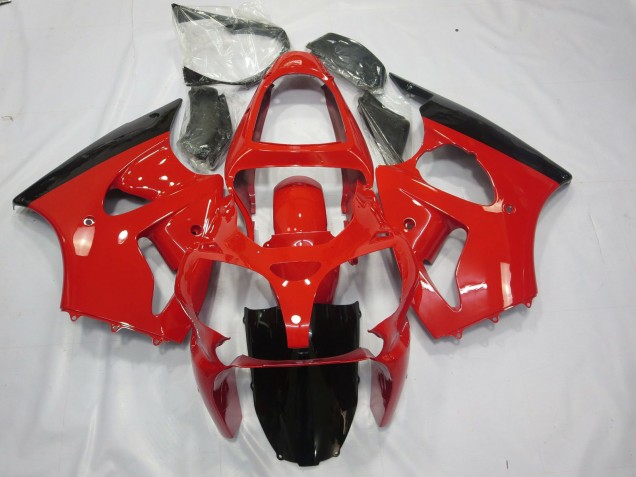 Red and Black 2000-2002 ZX6R Motorcycle Fairing Red and Black 2000-2002 ZX6R Motorcycle Fairing