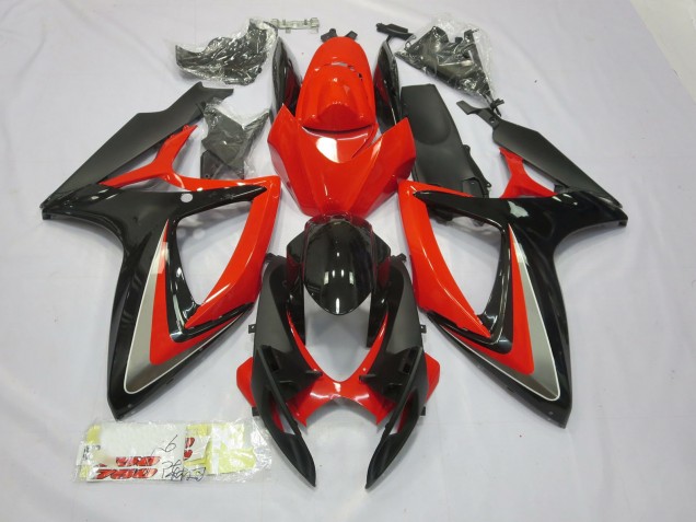 Red and Black 2006-2007 GSXR 600-750 Motorcycle Fairing Red and Black 2006-2007 GSXR 600-750 Motorcycle Fairing