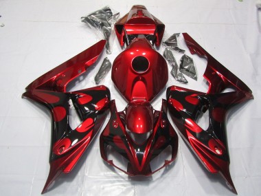 Red and Black Candy 2006-2007 CBR1000RR Motorcycle Fairing