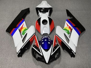 Red and Blue Flag 2004-2005 CBR1000RR Motorcycle Fairing