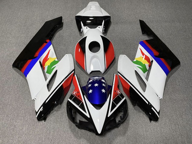 Red and Blue Flag 2004-2005 CBR1000RR Motorcycle Fairing Red and Blue Flag 2004-2005 CBR1000RR Motorcycle Fairing