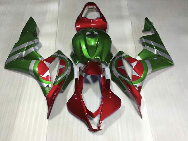 Red and Green Captain America 2007-2008 CBR600RR Motorcycle Fairing Red and Green Captain America 2007-2008 CBR600RR Motorcycle Fairing