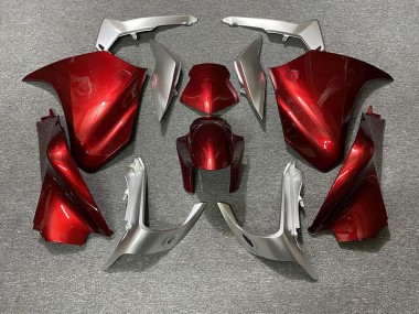 Red and Silver 2010-2013 VFR1200 Motorcycle Fairing