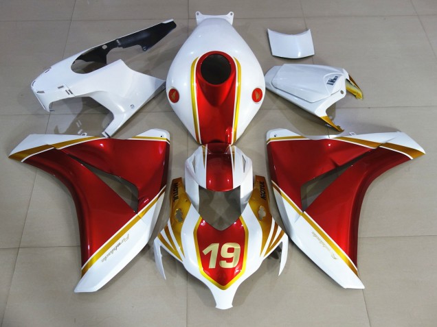 Red and White 19 2008-2011 CBR1000RR Motorcycle Fairing Red and White 19 2008-2011 CBR1000RR Motorcycle Fairing