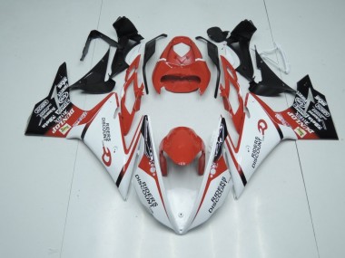 Red and White 2013-2016 Daytona 675 Motorcycle Fairing