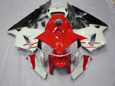 Red and White Style 2005-2006 CBR600RR Motorcycle Fairing