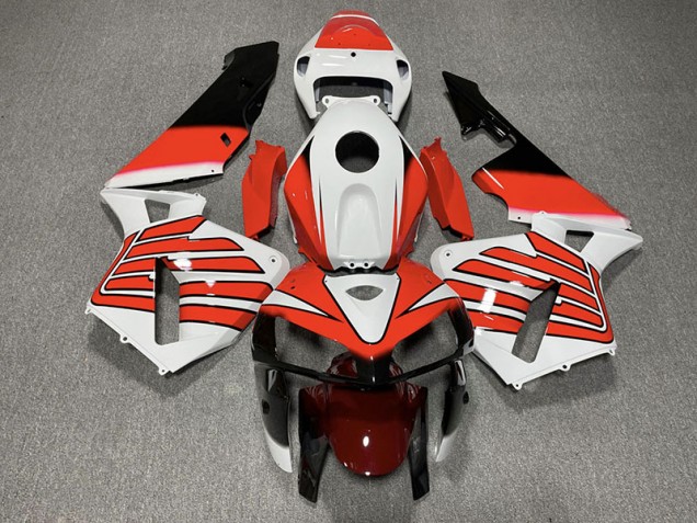 Red and White Wings 2005-2006 CBR600RR Motorcycle Fairing Red and White Wings 2005-2006 CBR600RR Motorcycle Fairing