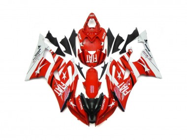 Red and White with Stars 2008-2016 R6 Motorcycle Fairing
