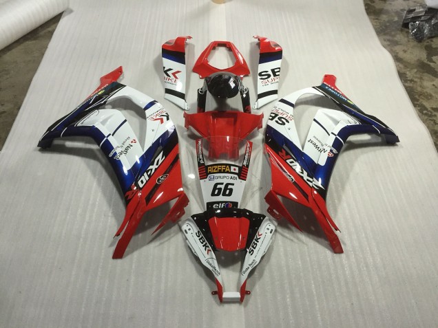 Red blue and White Race 2011-2015 ZX10R Motorcycle Fairing Red blue and White Race 2011-2015 ZX10R Motorcycle Fairing