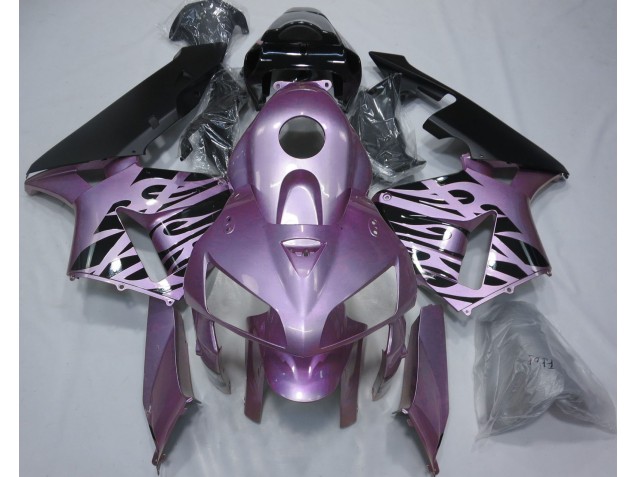 Rose Purple Flame 2005-2006 CBR600RR Motorcycle Fairing Rose Purple Flame 2005-2006 CBR600RR Motorcycle Fairing