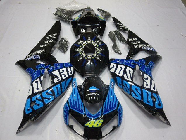 Rossi Blue Gloss 2006-2007 CBR1000RR Motorcycle Fairing Rossi Blue Gloss 2006-2007 CBR1000RR Motorcycle Fairing