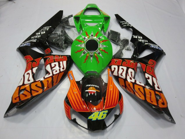 Rossi Lime 2006-2007 CBR1000RR Motorcycle Fairing Rossi Lime 2006-2007 CBR1000RR Motorcycle Fairing