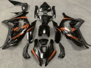 Satin Black & Orange 2016-2019 ZX10R Motorcycle Fairing