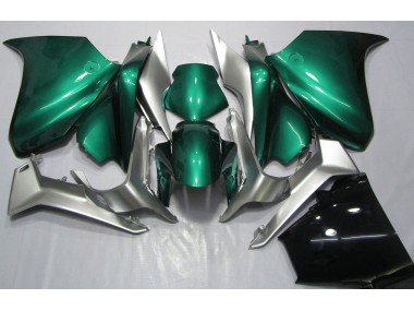 Seafoam Green and Silver 2010-2013 VFR1200 Motorcycle Fairing