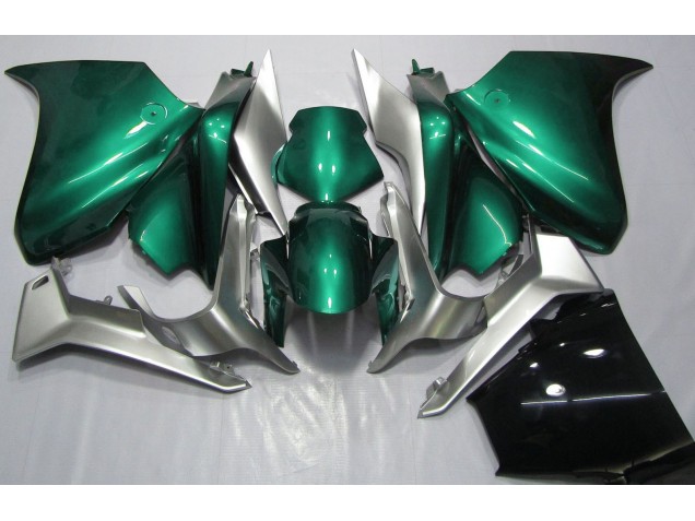 Seafoam Green and Silver 2010-2013 VFR1200 Motorcycle Fairing Seafoam Green and Silver 2010-2013 VFR1200 Motorcycle Fairing