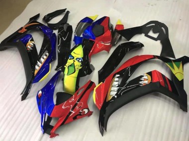 Share Red and Blue 2016-2019 ZX10R Motorcycle Fairing