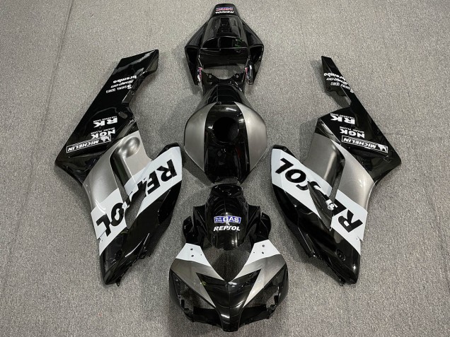 Silver Black Repsol 2004-2005 CBR1000RR Motorcycle Fairing Silver Black Repsol 2004-2005 CBR1000RR Motorcycle Fairing