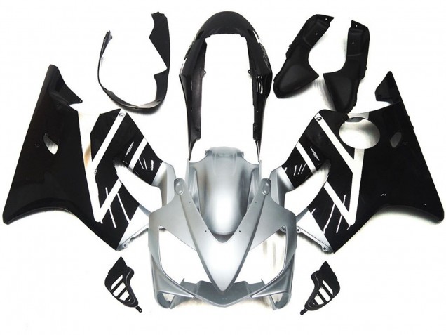 Silver Grey and Gloss Black 2004-2007 CBR600 F4i Motorcycle Fairing Silver Grey and Gloss Black 2004-2007 CBR600 F4i Motorcycle Fairing