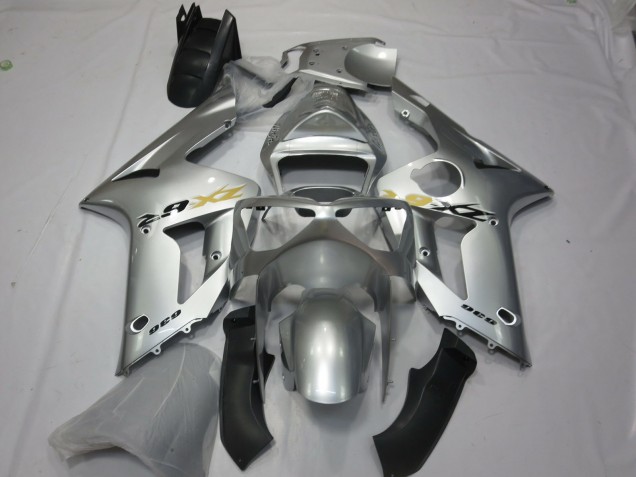 Silver OEM Style 2003-2004 ZX6R Motorcycle Fairing Silver OEM Style 2003-2004 ZX6R Motorcycle Fairing