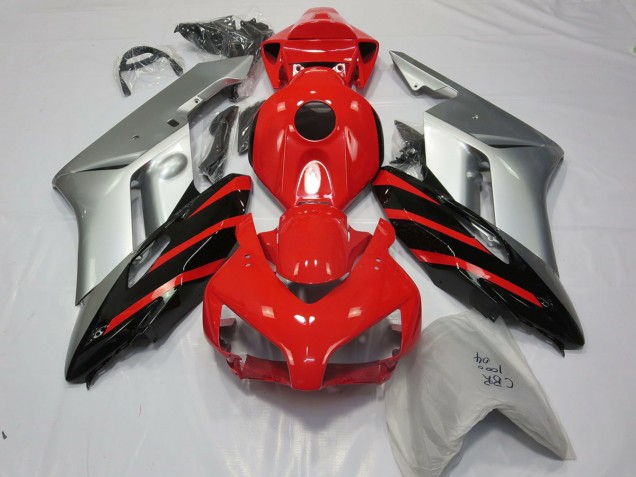 Silver Red and Black 2004-2005 CBR1000RR Motorcycle Fairing Silver Red and Black 2004-2005 CBR1000RR Motorcycle Fairing