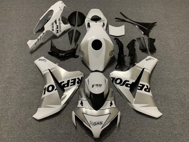 Silver Repsol 2008-2011 CBR1000RR Motorcycle Fairing Silver Repsol 2008-2011 CBR1000RR Motorcycle Fairing