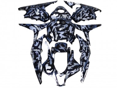 Silver Snow Camo 2009-2012 CBR600RR Motorcycle Fairing