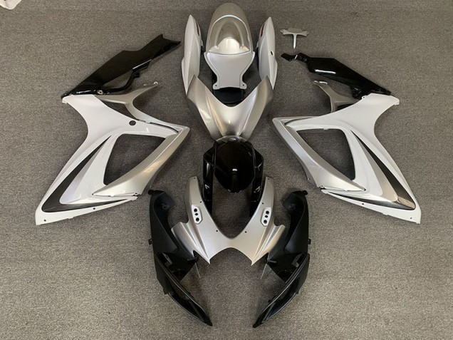 Silver White OEM Style 2006-2007 GSXR 600-750 Motorcycle Fairing Silver White OEM Style 2006-2007 GSXR 600-750 Motorcycle Fairing