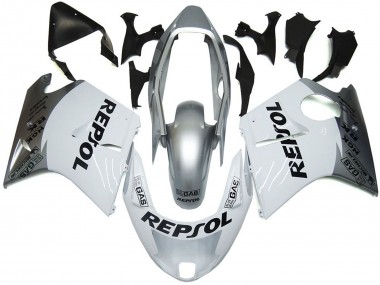 Silver White Repsol 1996-2007 CBR1100XX Motorcycle Fairing